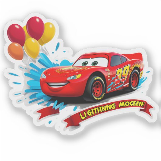 Speeding into Another Year! Sticker (Voorkant)