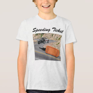 Speeding Police Car krijgt het ticket Tri-Blend Shirt