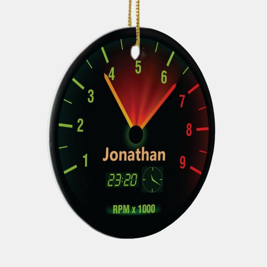 Speedometer-ontwerp met racistisch Ornament (Rechts)