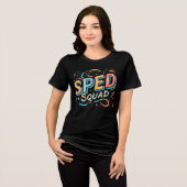 Speedsquad Speciaal Onderwijs Leraar Speducator Tri-Blend Shirt (Voorkant volledig)
