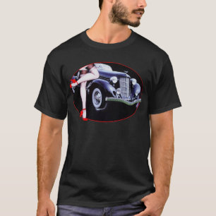 Speedster auto rode hiel schoenen t-shirt