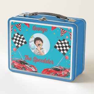 Speedster Rode & Zwarte Raceauto Kinderen Foto Sch