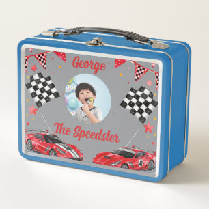 Speedster Rode & Zwarte Raceauto Kinderen Foto Sch