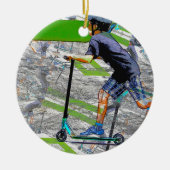 Speedster - Scooter Rider Ceramic Ornament (Voorkant)
