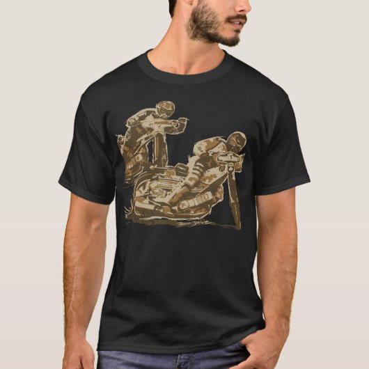 Speedway Motorcycle Racers T-shirt (Voorkant)