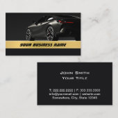 Speedy Car Outline Cartes de visite automobiles (Devant / Derrière)