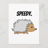Speedy de Hedgehog Funny Kinder Game Cartoon Briefkaart (Voorkant)