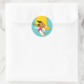 SPEEDY GONZALES™ Mustache Ronde Sticker (Tas)