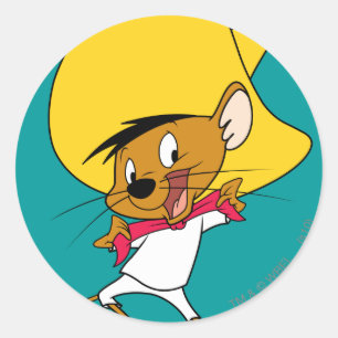 SPEEDY GONZALES™ Stropdas Ronde Sticker