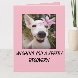 Speedy Recovery Dog met grote Kaart