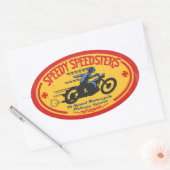 Speedy Speedsters -ov Ovale Sticker (Envelop)