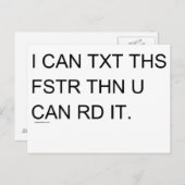 Speedy Texter Briefkaart (Voorkant / Achterkant)