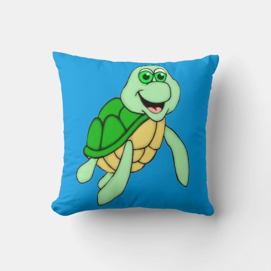 Speedy Turtle Square pilot Kussen (Voorkant)
