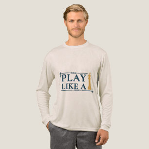 Speel als een Koning – Krachtige Strategie Quote - Tri-Blend Shirt