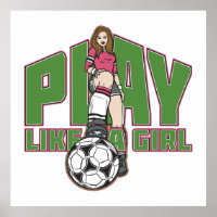 Speel als een meisje voetbal