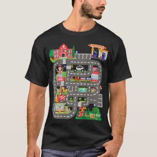 Speel Auto's Op Papa's Rug Grappige Vaderdag Race T-shirt