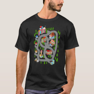 Speel auto's op papa's terug Speel Mat Car Race Tr T-shirt