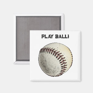 Speel bal Baseball Sketch – Batter Up Sports Magneet
