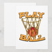 Speel Bal Basketbal. (Voorkant / Achterkant)