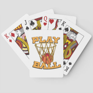 Speel Bal Basketbal. Pokerkaarten