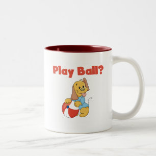 Speel bal Tshirts en geschenken Tweekleurige Koffiemok