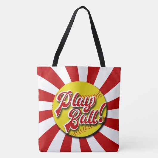 Speel Ball! Tas met rode en witte Softball (rebell (Voorkant)
