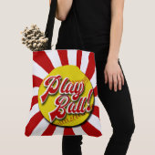 Speel Ball! Tas met rode en witte Softball (rebell (Dichtbij)