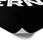 Speel dat Fern-ky Music Funny Plant Pun Dark BG Poster (Hoek)