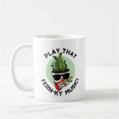 Speel dat Fern-ky Music Funny Plant Pun Koffiemok (Links)