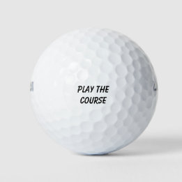 'Speel de baan' mantra-aanmoedigingsgeschenk  Golfballen