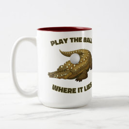 Speel de bal waar het leeft - de Mok van het twee-