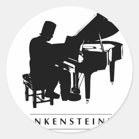 Speel de Frankensteinway! Ronde Sticker (Voorkant)