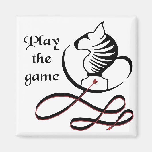 Speel de GAME Bull Terrier af Magneet (Voorkant)