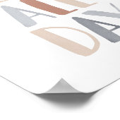 Speel de hele dag Boho kinderkamer decor Poster (Hoek)