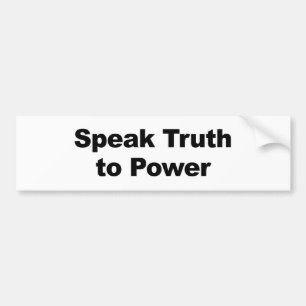 Speel de kracht van de waarheid bumpersticker