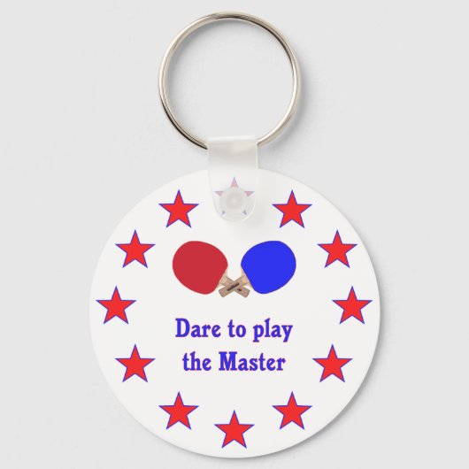 Speel de Master Ping Pong Sleutelhanger (Voorkant)