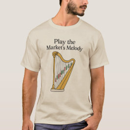Speel de melodie van de markt crypto aandelen Trad T-shirt