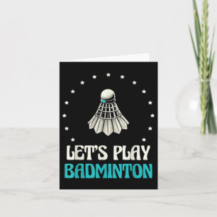 Speel de sterren van de Badminton Shuttle Kaart