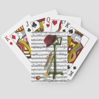 Speel die muziek pokerkaarten