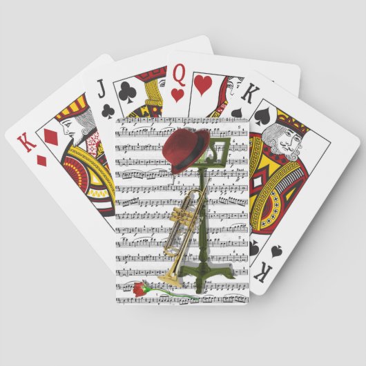 Speel die muziek pokerkaarten (Achterkant)