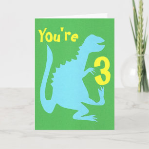 Speel Dino Birthday Kaart 3