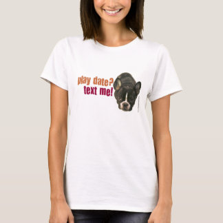 Speel een afspraakje? sms me! t-shirt