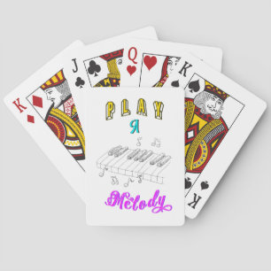 Speel een melodie pokerkaarten