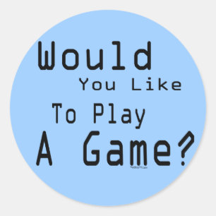 Speel een spel Sticker
