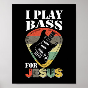 Speel een tas voor Jesus Guitar  Poster