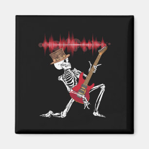 Speel elektrische gitaar Grappig Halloween Magneet