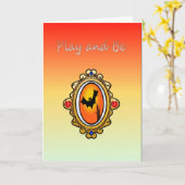 Speel en wees kaart (Gele Bloem)