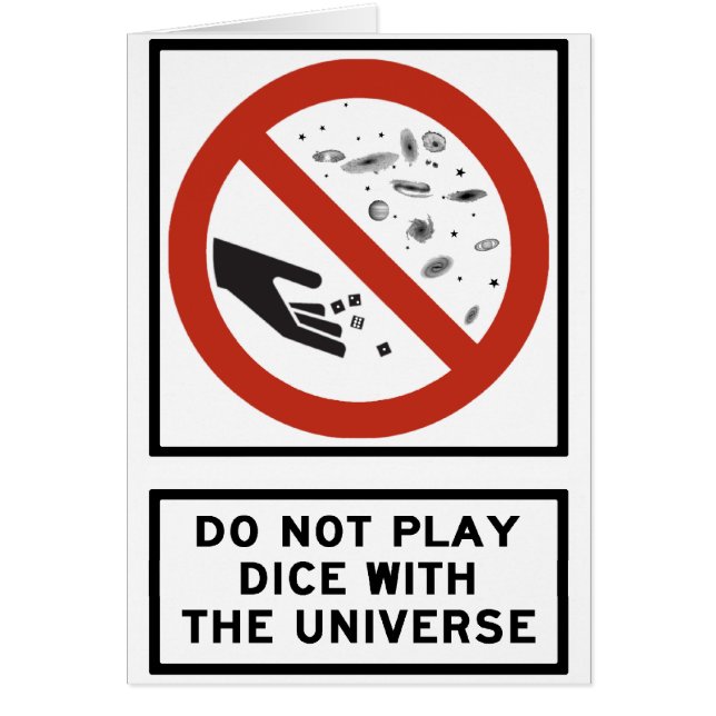Speel geen ijs met het Universe Teken van de Snelw (Voorkant)