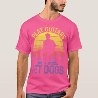 Speel gitaarspelen met Honden Guitar T-shirt