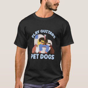 Speel Gitaren Aai Honden Akoestische Gitaar Muziek T-shirt